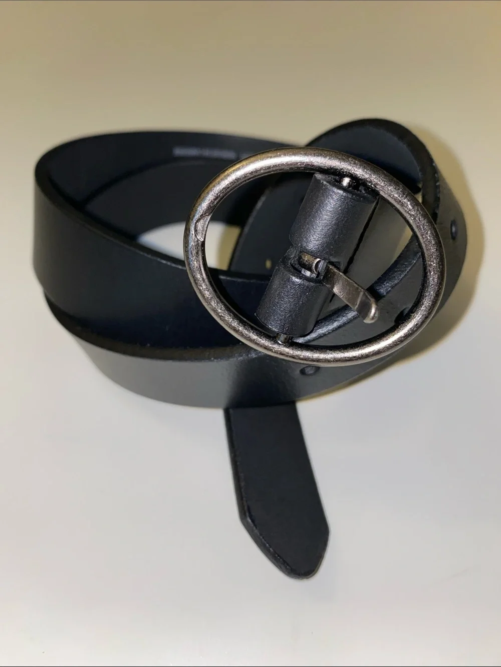 American Eagle Men’s Black Leather Belt MEDIUM